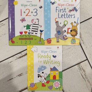 Usborne Wipe-Clean Activity Book Set - Multicolor